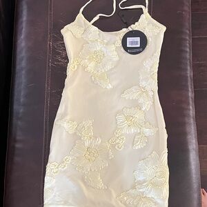 White Fox - Beat the Odds Mini Dress - lemon